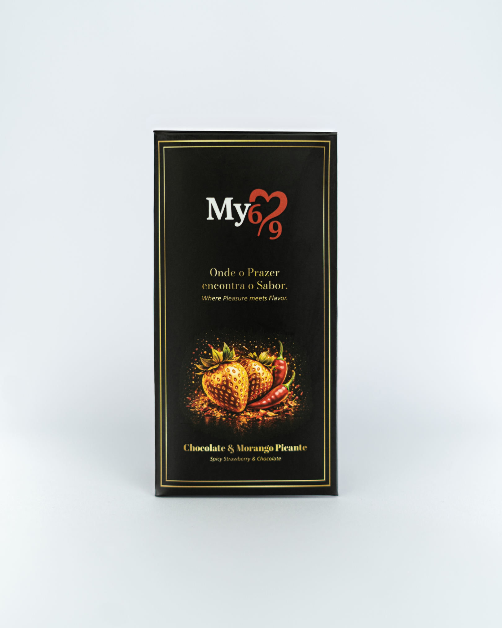Mini Tablete Chocolate Afrodisíaco de Morango Pimenta - My69